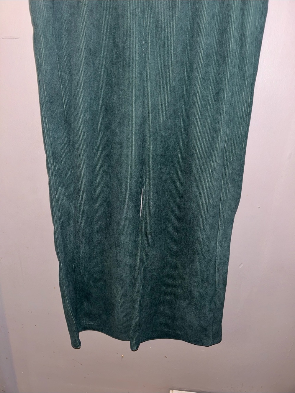 Halara Pants - High Waisted Pocket Straight Leg Baggy Mop Corduroy Casual - Picture 5 of 13